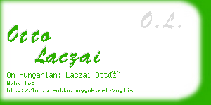 otto laczai business card